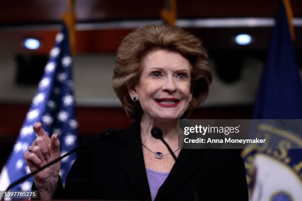 Sen. Debbie Stabenow , the Senate Committee on Agriculture, Nutrition and Forestry Chairwoman speaks at a press conference on the introduction of...