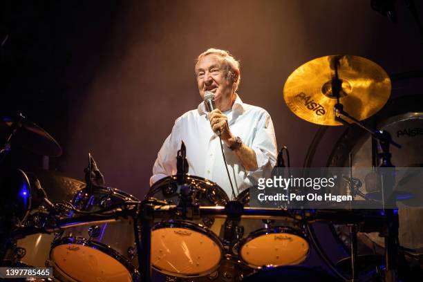 Nick Mason performs A Saucerful Of Secrets at Sentrum Scene in Oslo on May 17, 2022 in Oslo, Norway.