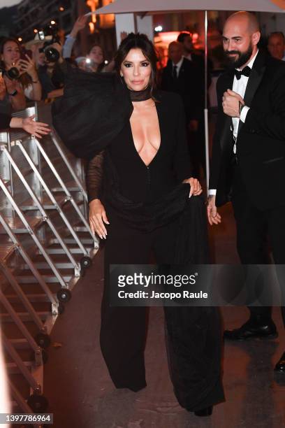 Eva Longoria is seen during the 75th annual Cannes film festival at on May 17, 2022 in Cannes, France.