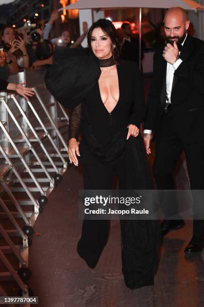 Eva Longoria is seen during the 75th annual Cannes film festival at on May 17, 2022 in Cannes, France.