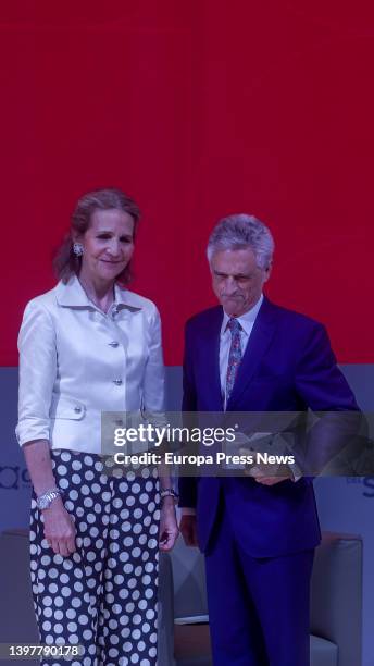 Psychiatrist Luis Rojas Marcos and Infanta Elena at The 3rd Edition of the Business Awards of Southern Spain at the IESE Business School auditorium,...