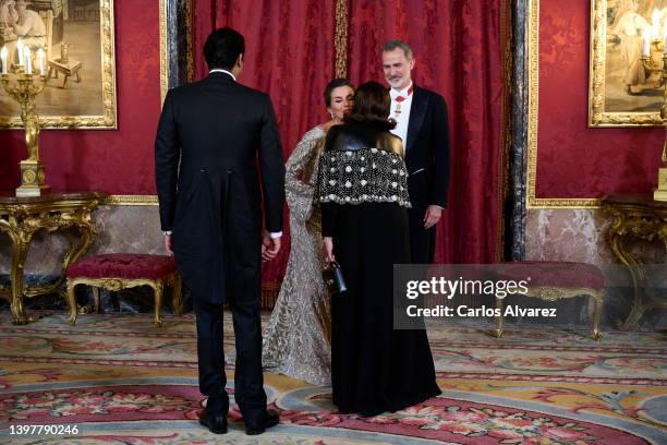 Queen Letizia of Spain , Her Excellency Sheikha Jawaher bint Hamad bin Suhaim Al-Thani , Emir of the State of Qatar, Sheikh Tamim bin Hamad Al Thani...