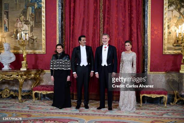 Queen Letizia of Spain , Her Excellency Sheikha Jawaher bint Hamad bin Suhaim Al-Thani , Emir of the State of Qatar, Sheikh Tamim bin Hamad Al Thani...