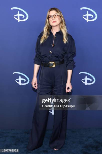 Ellen Pompeo attends the 2022 ABC Disney Upfront at Basketball City - Pier 36 - South Street on May 17, 2022 in New York City.