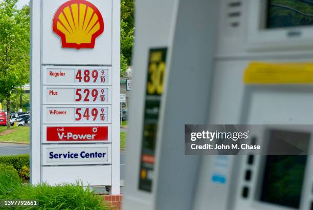 Shell Service Rates 281 Shell Usa Gas Pump Stock Photos, High-Res Pictures, and Images ...