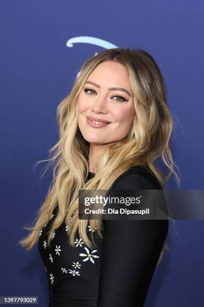 Hilary Duff attends the 2022 ABC Disney Upfront at Basketball City - Pier 36 - South Street on May 17, 2022 in New York City.