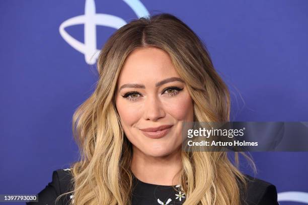 Hilary Duff attends the 2022 ABC Disney Upfront at Basketball City - Pier 36 - South Street on May 17, 2022 in New York City.