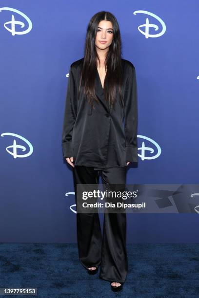 Charli D'Amelio attends the 2022 ABC Disney Upfront at Basketball City - Pier 36 - South Street on May 17, 2022 in New York City.