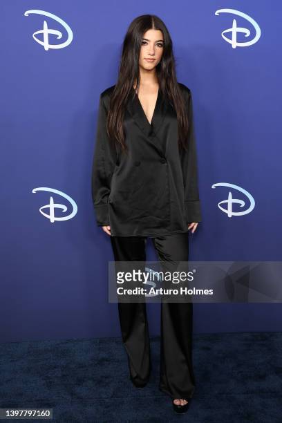 Charli D'Amelio attends the 2022 ABC Disney Upfront at Basketball City - Pier 36 - South Street on May 17, 2022 in New York City.