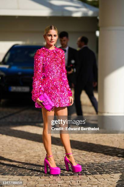 Caroline Daur is seen during the 75th annual Cannes film festival at on May 17, 2022 in Cannes, France.