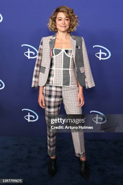 Tatiana Maslany attends the 2022 ABC Disney Upfront at Basketball City - Pier 36 - South Street on May 17, 2022 in New York City.