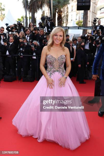 Galina Antonova attends the Grand Final show of the 66th Eurovision Song Contest at Pala Alpitour on May 14, 2022 in Turin, Italy.