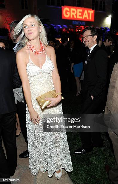 Dominika Wolski and Gary Oldman attend the GREAT British Film Reception to honor the British nominees of The 84th Annual Academy Awards at the...