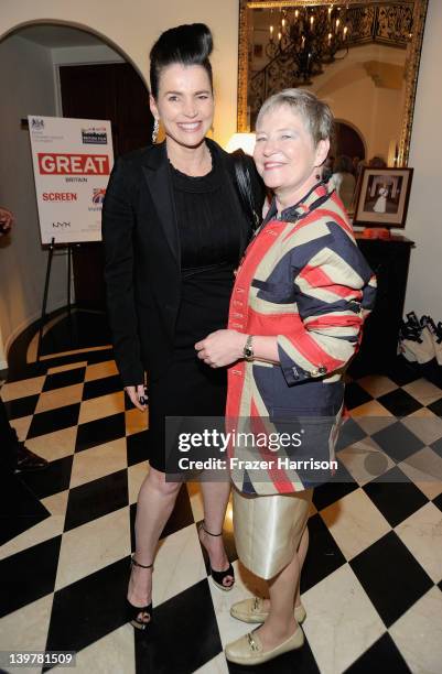 Actress Julia Ormond and Consul-General Dame Barbara Hay at the GREAT British Film Reception to honor the British nominees of The 84th Annual Academy...