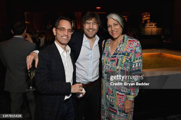 Mo Rocca and Tammy Haddad attend The Hollywood Reporter Most Powerful People In Media Presented By A&E at The Pool on May 17, 2022 in New York City.