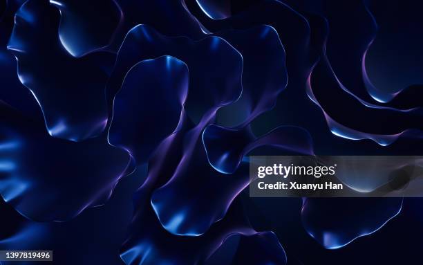 3d rendering abstract wave pattern - biological and identical stock-fotos und bilder