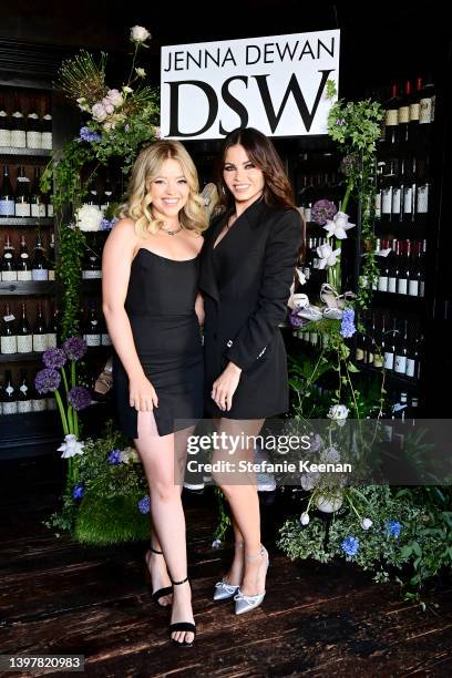 Jade Pettyjohn and Jenna Dewan attend the DSW x Jenna Dewan Collection Dinner on May 17, 2022 in Los Angeles, California.