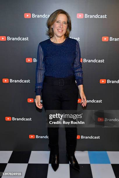 Susan Wojcicki, YouTube CEO attends the YouTube Brandcast 2022 at Imperial Theatre on May 17, 2022 in New York City.