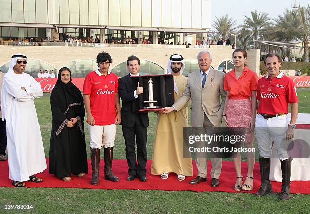 Ali Al Bawardi, Lubna bint Khalid bin Sultan Al Qasimi, Louis Ferla, Managing Director of Cartier Middle East, Sheikh Majid Bin Mohammed Bernard...