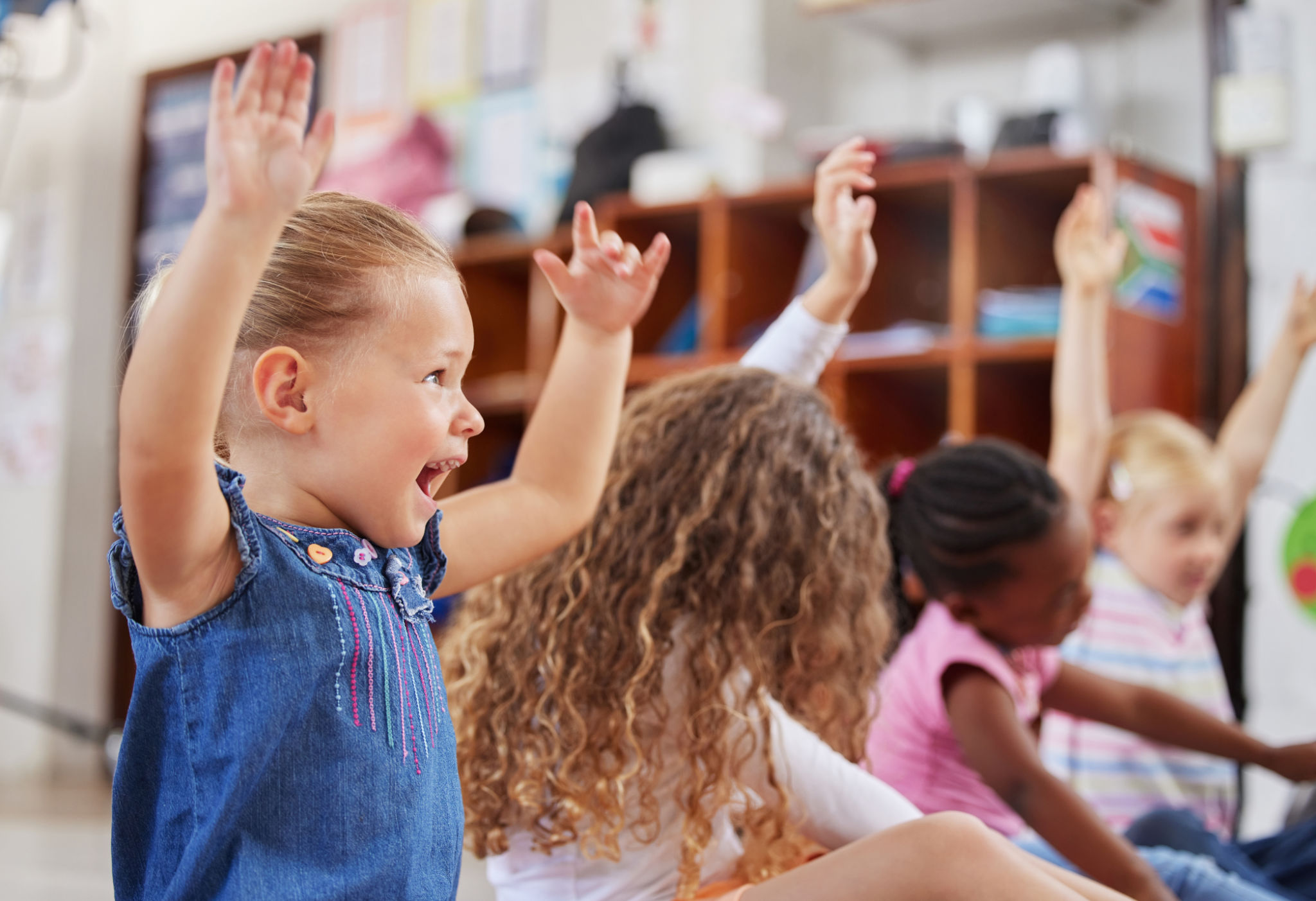 children playing daycare