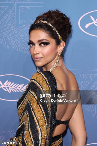 Jury Member Deepika Padukone attends the opening ceremony gala dinner for the 75th annual Cannes film festival at Palais des Festivals on May 17,...