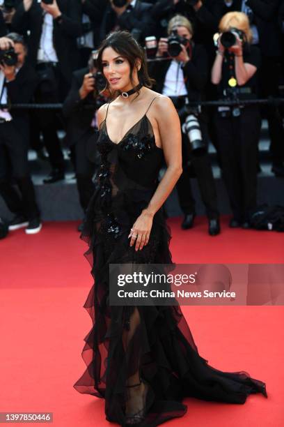 Actress Eva Longorai attends the screening of 'Final Cut ' and opening ceremony red carpet for the 75th Annual Cannes Film Festival at Palais des...