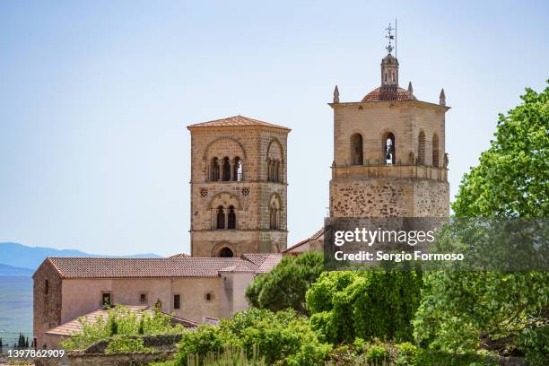 catholic temple in trujillo spain - cáceres foto e immagini stock