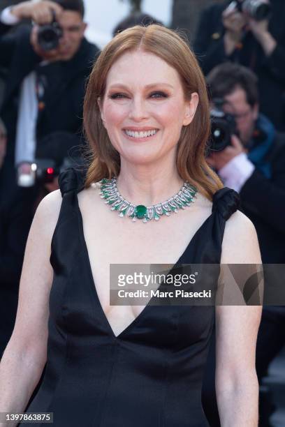 Actress Julianne Moore attends the screening of "Final Cut " and opening ceremony red carpet for the 75th annual Cannes film festival at Palais des...