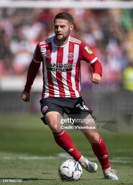 Oliver Norwood of Sheffield United in action during the Sky Bet Championship Play-Off Semi Final 1st Leg match between Sheffield United and...