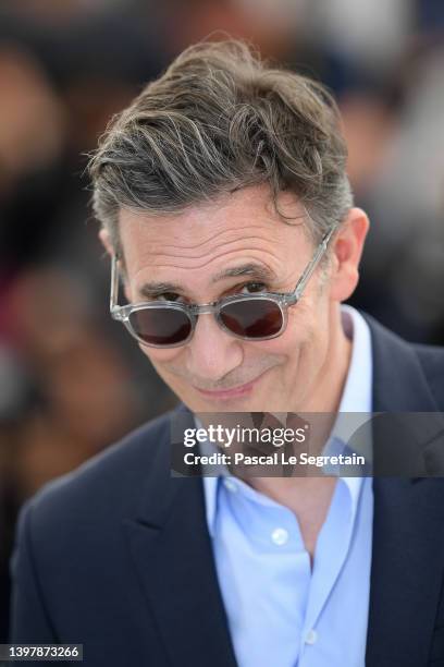 Michel Hazanavicius attends the photocall for "Final Cut " during the 75th annual Cannes film festival at Palais des Festivals on May 18, 2022 in...