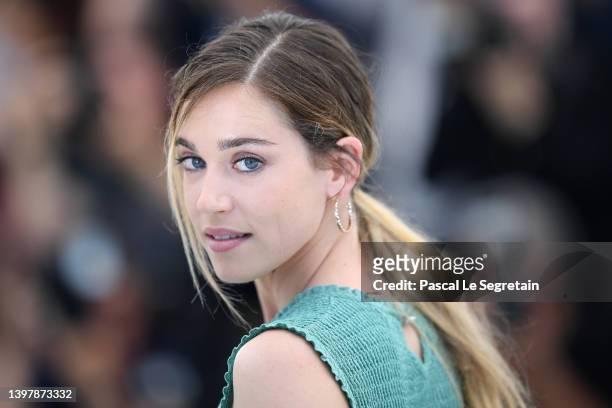 Matilda Anna Ingrid Lutz attends the photocall for "Final Cut " during the 75th annual Cannes film festival at Palais des Festivals on May 18, 2022...