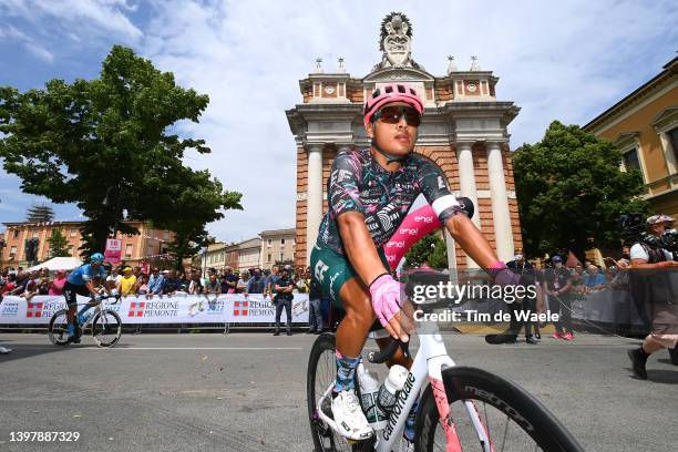 Jonathan Klever Caicedo Cepeda of Ecuador and Team EF Education - Easypost prior to the 105th Giro d'Italia 2022, Stage 11 a 203km stage from...