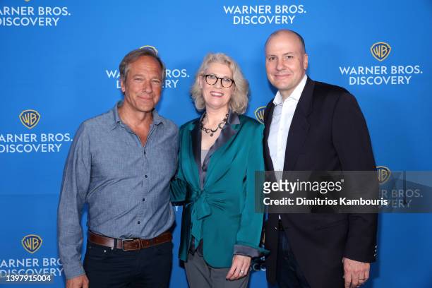 Mike Rowe, Dirty Jobs on Discovery Channel, Kathleen Finch, Chief Content Officer and JB Perrette, CEO and President, Global Streaming and...