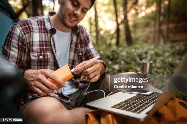 digital nomad - power bank stock pictures, royalty-free photos & images