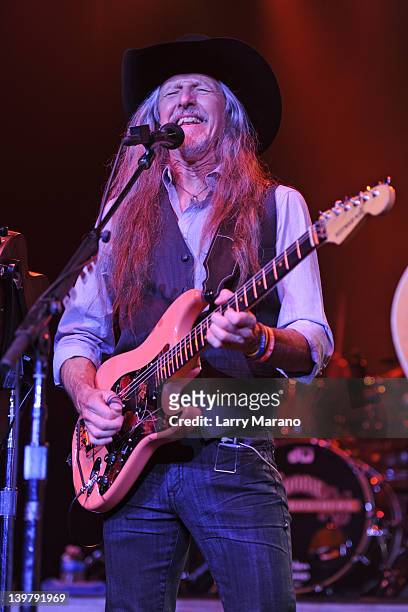 Patrick Simmons of the Doobie Brothers performs at Hard Rock Live! in the Seminole Hard Rock Hotel & Casino on February 24, 2012 in Hollywood,...