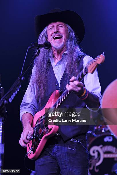 Patrick Simmons of the Doobie Brothers performs at Hard Rock Live! in the Seminole Hard Rock Hotel & Casino on February 24, 2012 in Hollywood,...