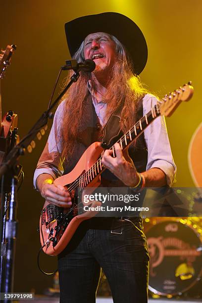 Patrick Simmons of the Doobie Brothers performs at Hard Rock Live! in the Seminole Hard Rock Hotel & Casino on February 24, 2012 in Hollywood,...