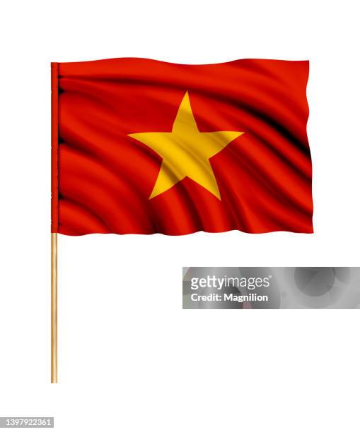 flag of vietnam - vietnam flag stock illustrations