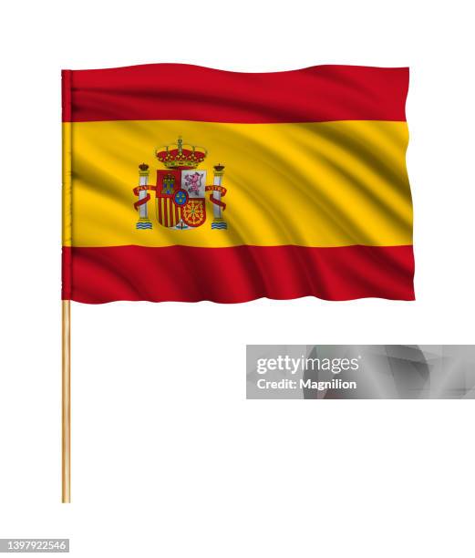 flag of spain - spanish flag stock illustrations