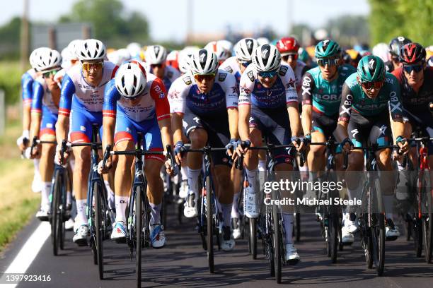 Tobias Ludvigsson of Sweden, Clement Davy of France and Team Groupama - FDJ, Davide Ballerini of Italy, Pieter Serry of Belgium and Team Quick-Step -...