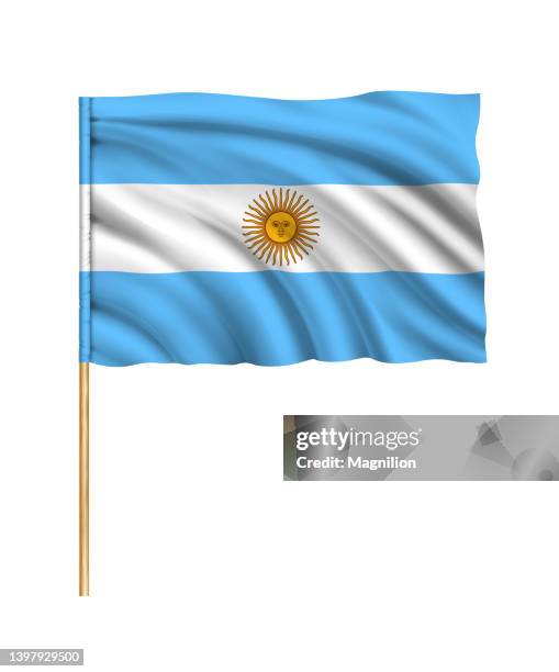 illustrations, cliparts, dessins animés et icônes de vecteur drapeau de l’argentine - drapeau argentin