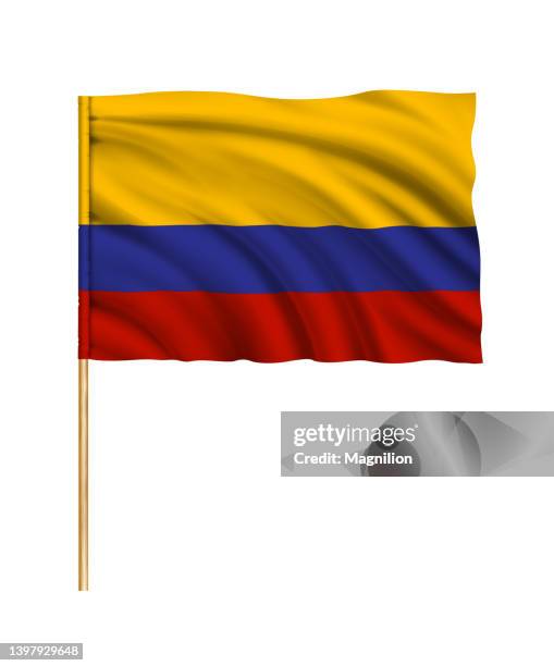 flag of colombia - colombia pattern stock illustrations