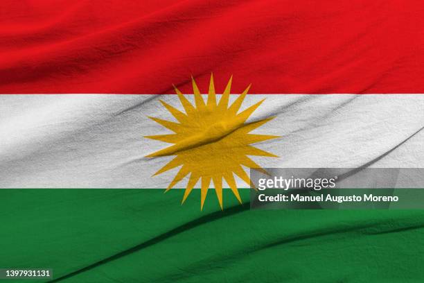 flag of kurdistan - kurdistan stock pictures, royalty-free photos & images