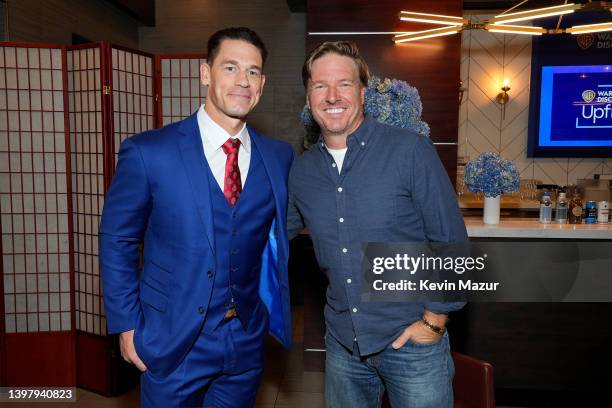 John Cena, Wipeout on TBS and Peacemaker on HBO Max and Chip Gaines, Fixer Upper on Magnolia attend the Warner Bros. Discovery Upfront 2022 arrivals...