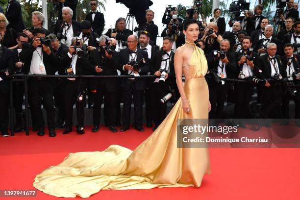 Grace Elizabeth attends the screening of "Top Gun: Maverick" during the 75th annual Cannes film festival at Palais des Festivals on May 18, 2022 in...