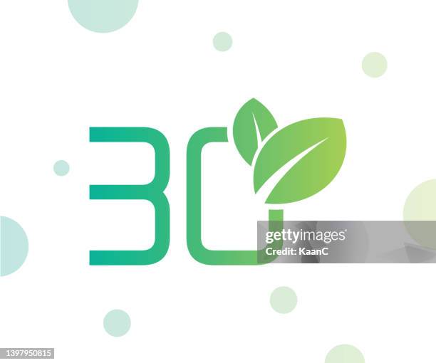 organic anniversary number template isolated, anniversary icon label, anniversary symbol stock illustration - 100th-anniversary-logo stock illustrations