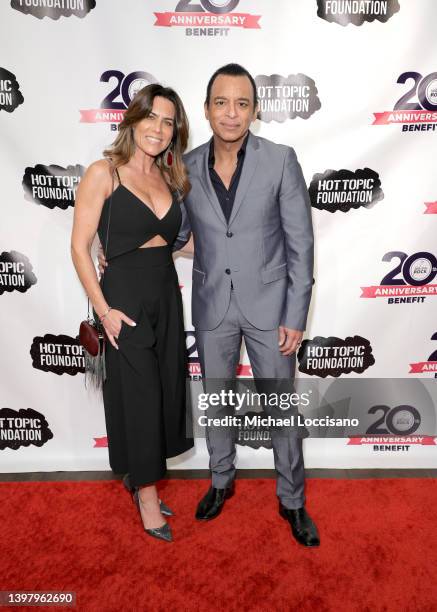 Maritere Vilar and Jon Secada attend 20th Anniversary Little Kids Rock Benefit at Terminal 5 on May 17, 2022 in New York City.