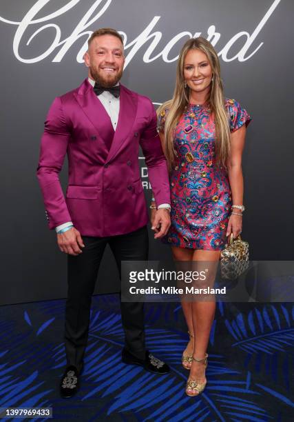 Conor McGregor and Dee Devlin attend the Chopard "Gentleman's Evening" during the 75th annual Cannes film festival at Rooftop Hotel Martinez on May...