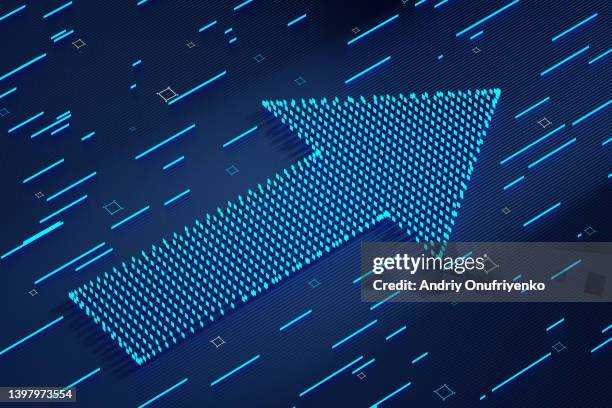 blue arrow - opportunity stock photos et images de collection