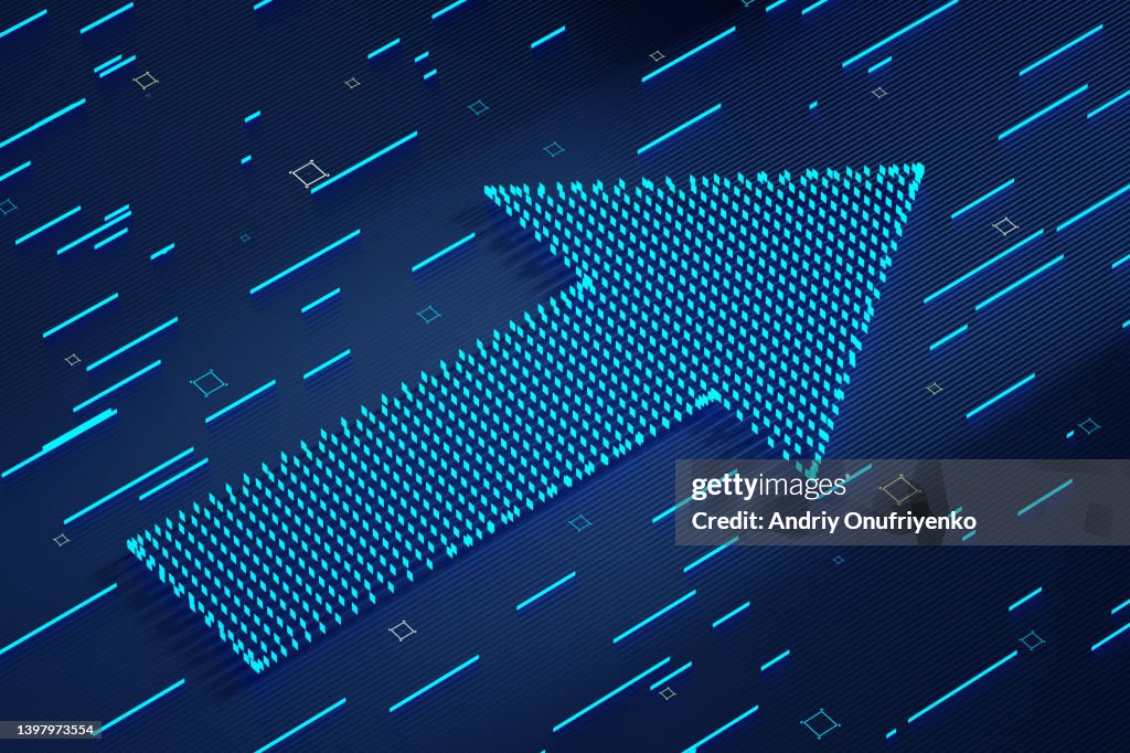 Blue arrow